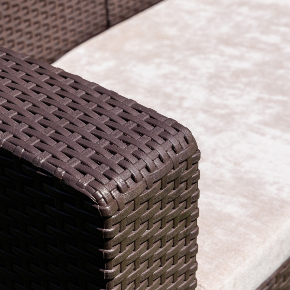 Трехместный диван Royal Family LANA LUX коричневый 6